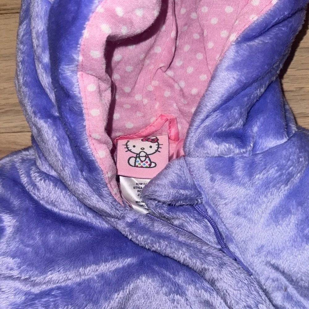 Hello Kitty Plush Purple Footie